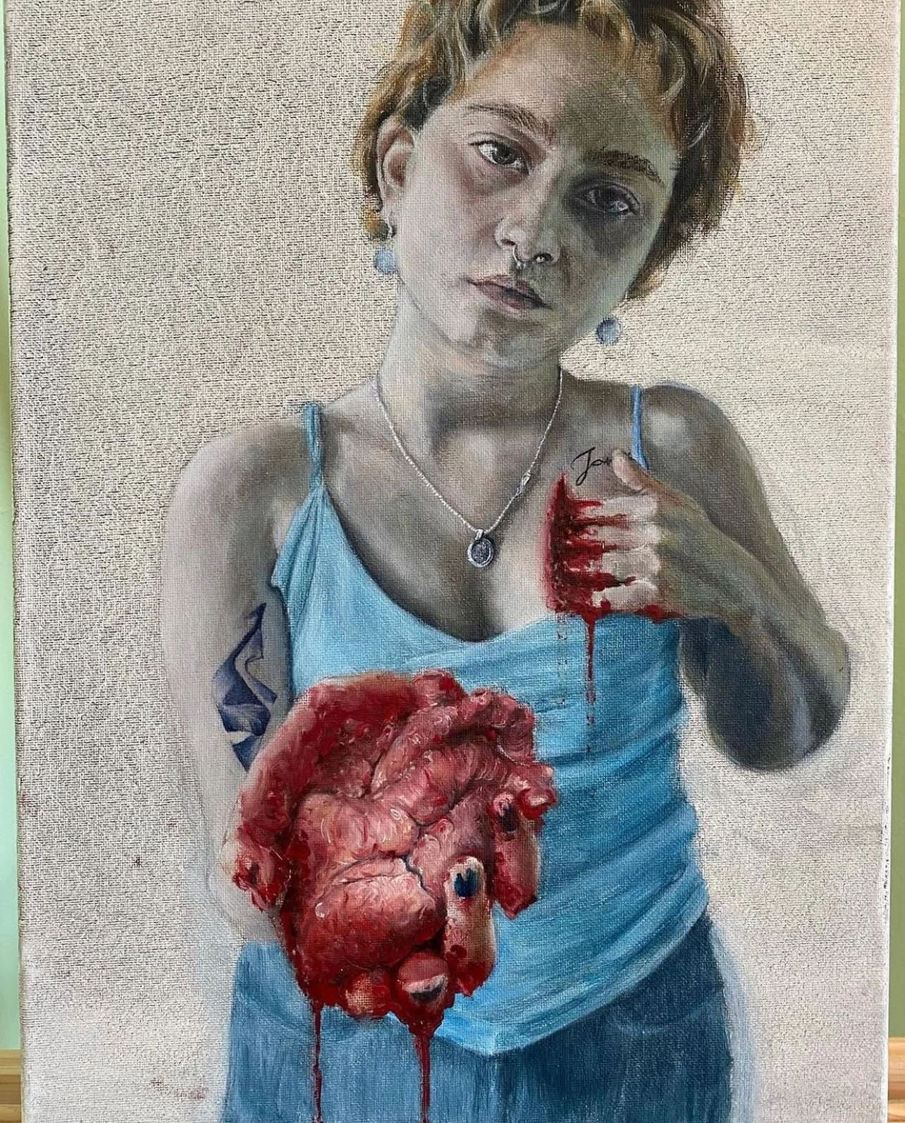 rylie-severino-self-portrait-bleeding-heart-art-nonbinary-artist.webp