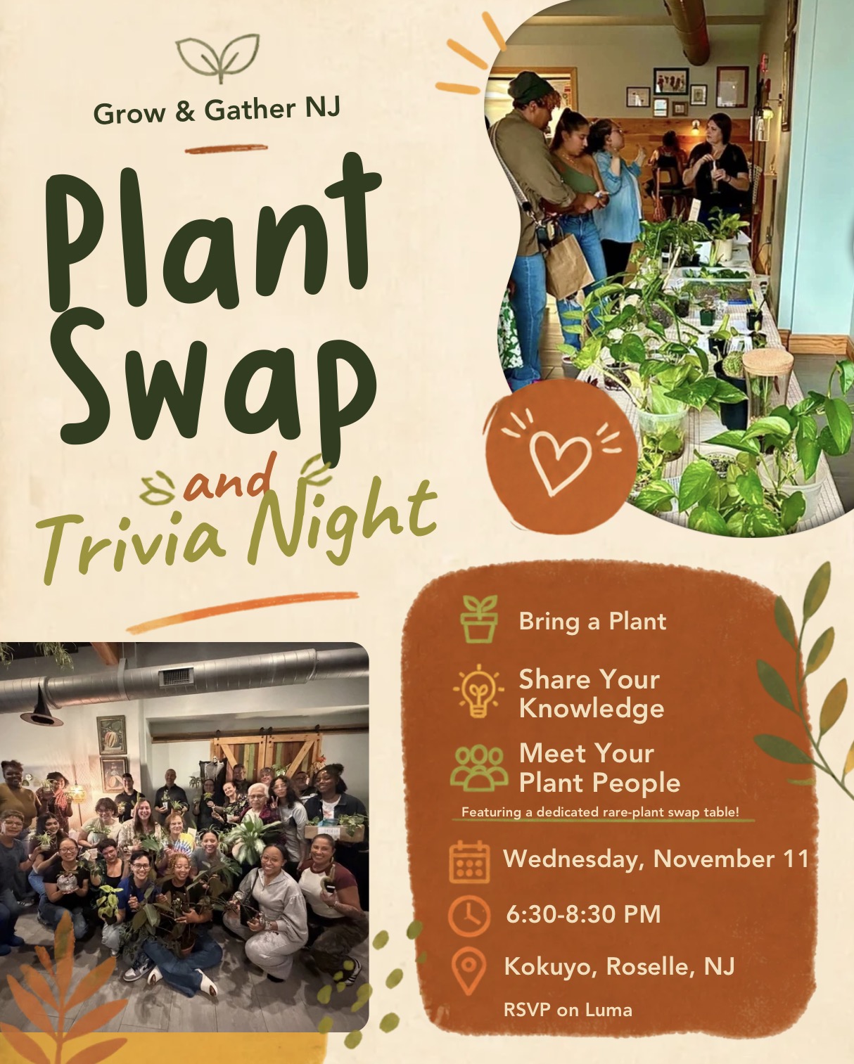 Plant Swap & Trivia Night in Union