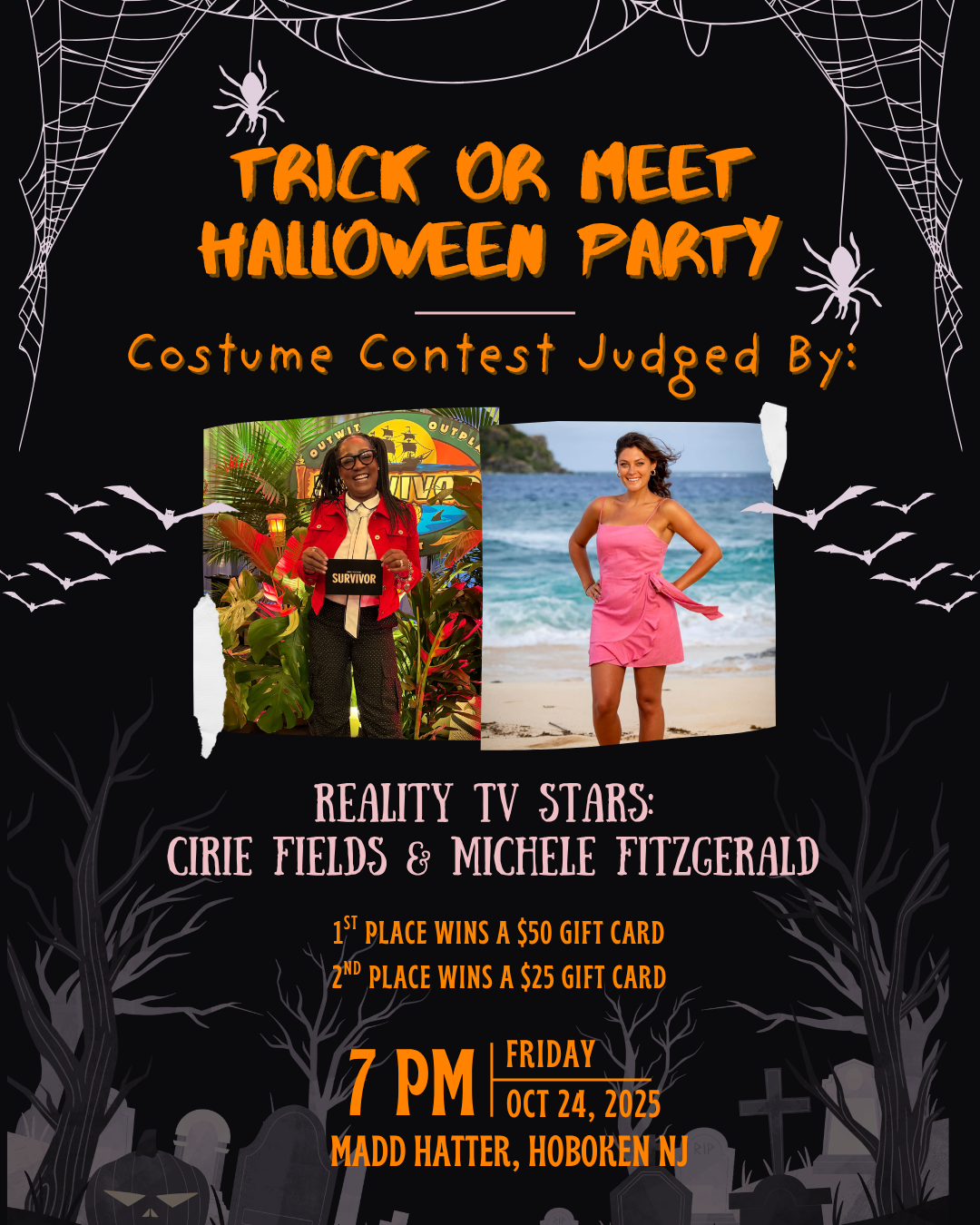 Trick-or-Meet: Halloween Party Costume Contest with Survivor Guest Judges!