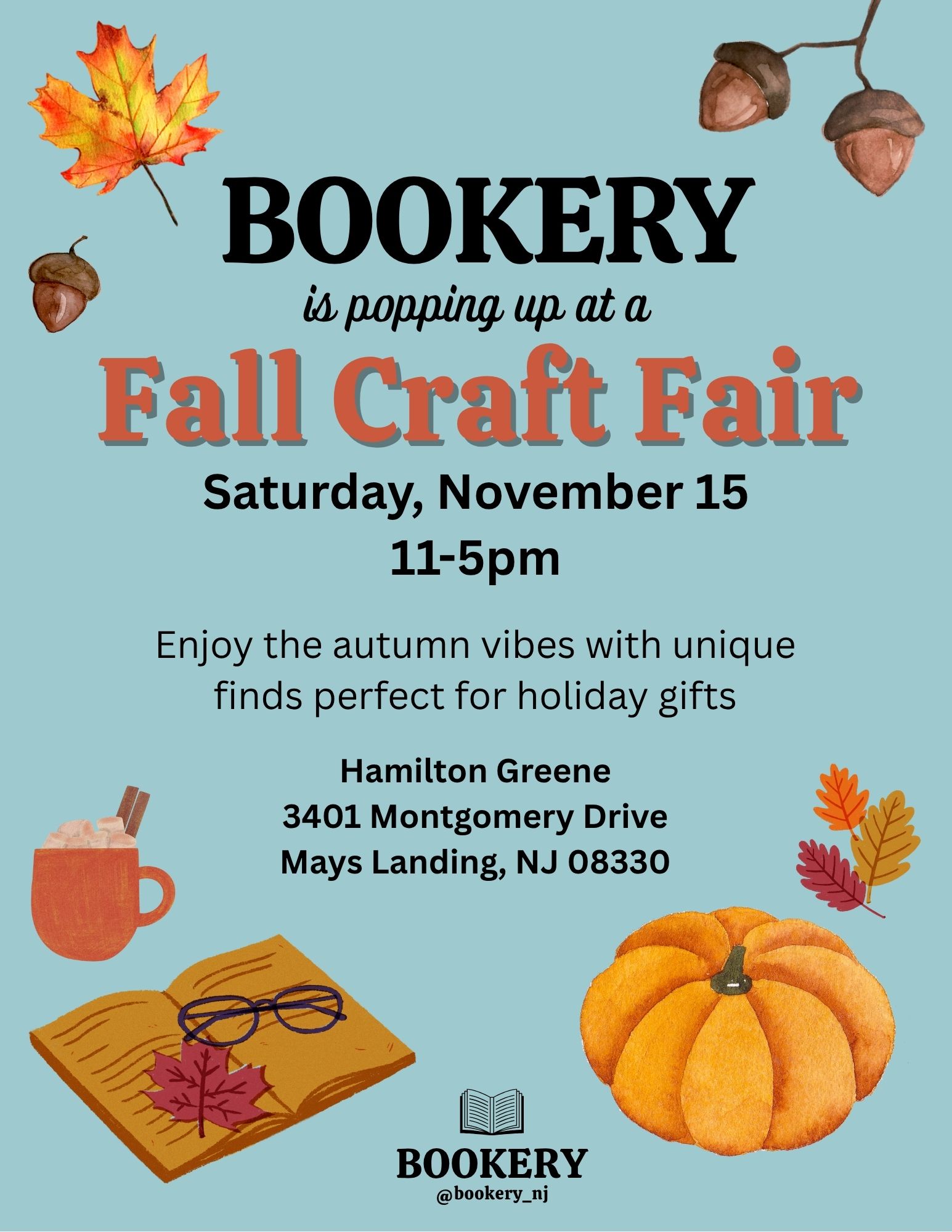Join Bookery at the Hamilton Greene Fall Craft Fair!