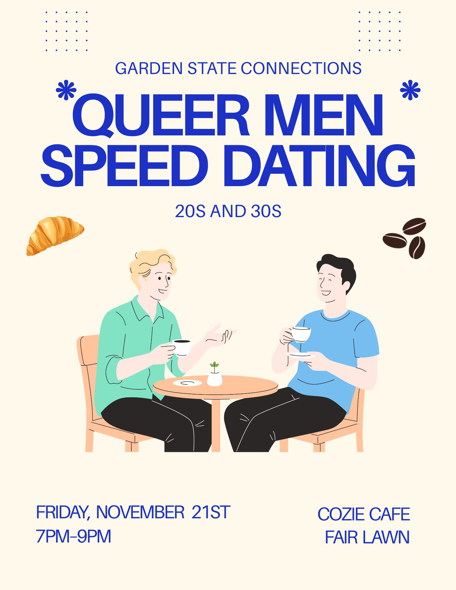 Speed Dating for 20s & 30s Queer Men| Fair Lawn | NJ Events