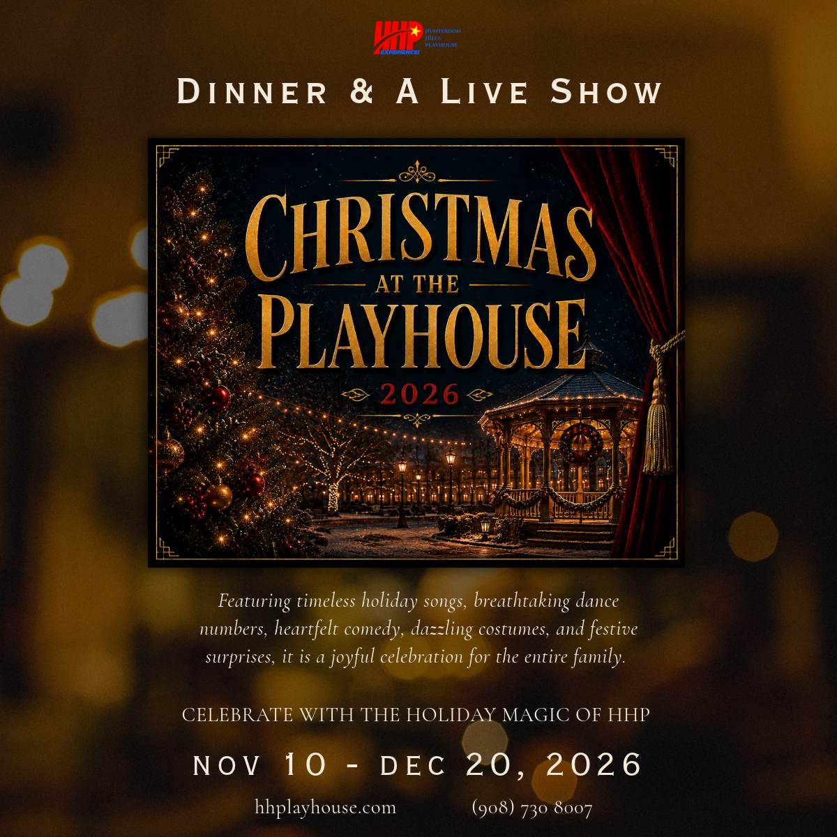 Holiday Dinner & A Live Show Experience! - Christmas at The Playhouse!