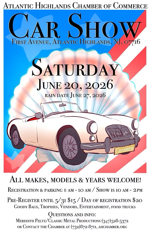 Atlantic Highlands Chamber of Commerce Car Show - Classic, Antique, Muscle & Unique Cars