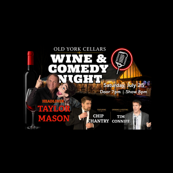 Comedy Night at Old York Cellars Winery July 25