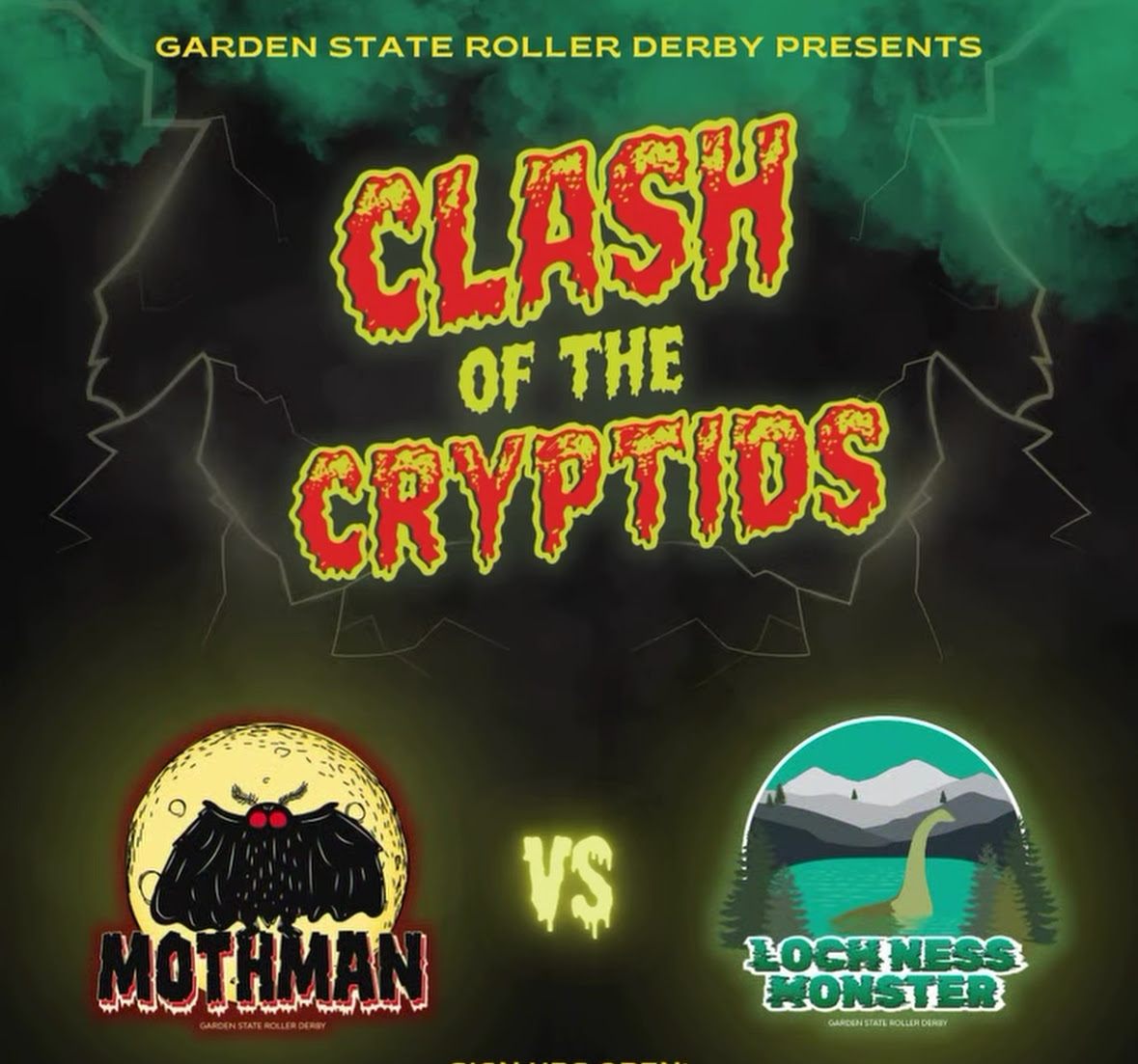 Garden State Roller Derby CLASH OF THE CRYPTIDS Double Header