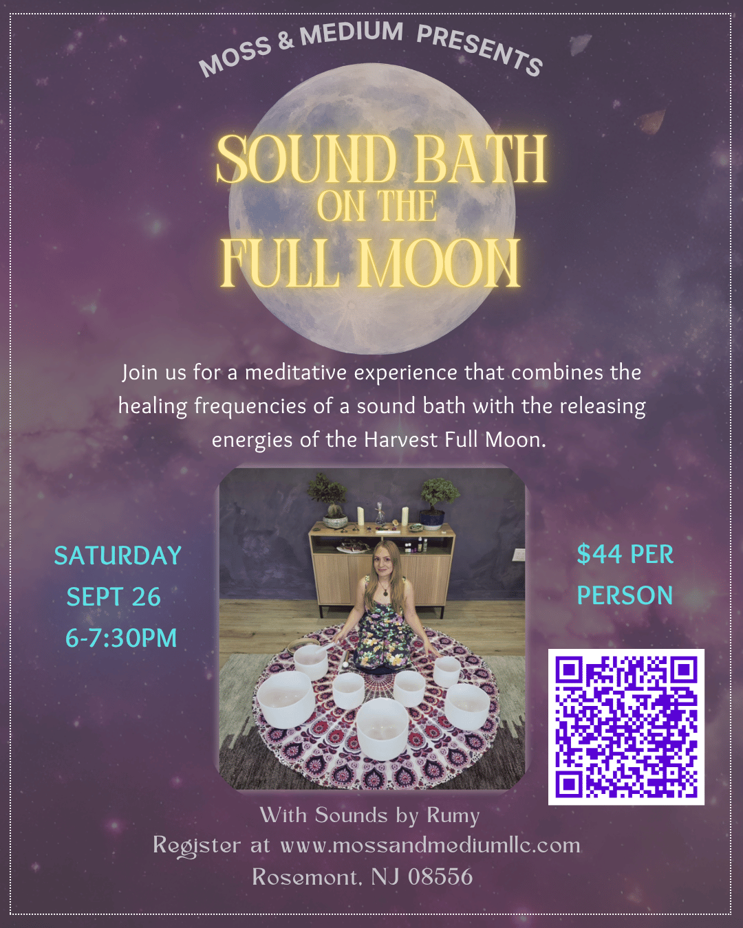 Sound Bath on the Harvest Full Moon