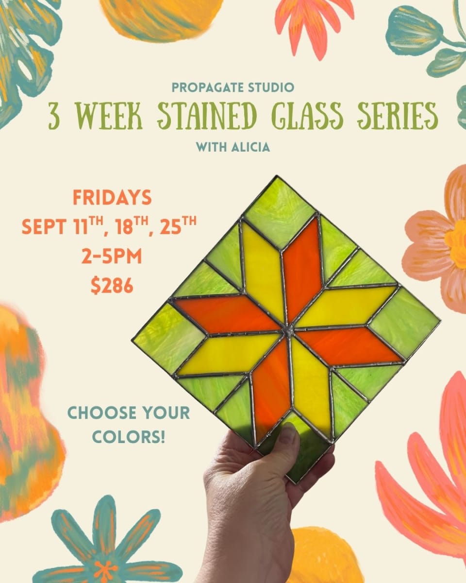 3 Week Quilting Block Stained Glass Series in Stewartsville