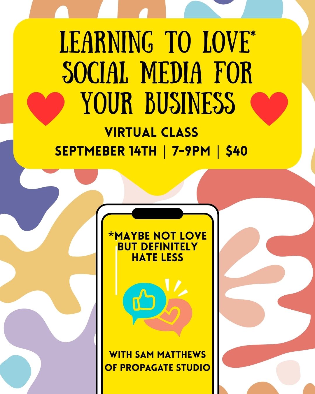 VIRTUAL CLASS: Learning to love* social media for your business