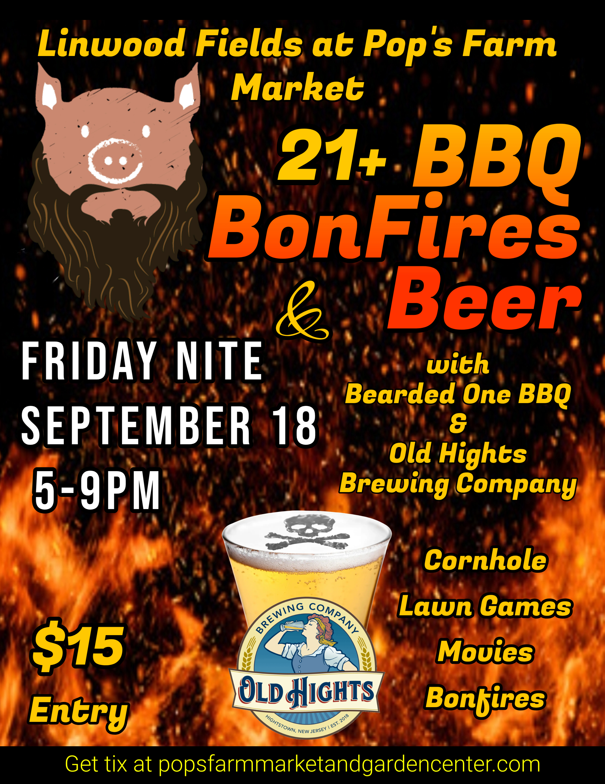 BBQ BONFIRES & BEER in Monroe Township