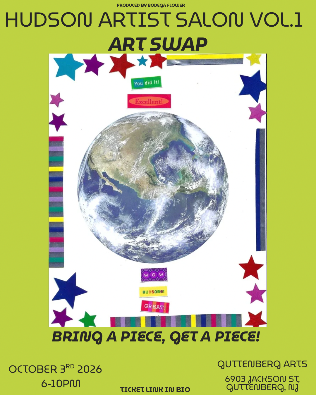 Hudson Artist Salon : Art Swap Vol. 1 in Guttenberg