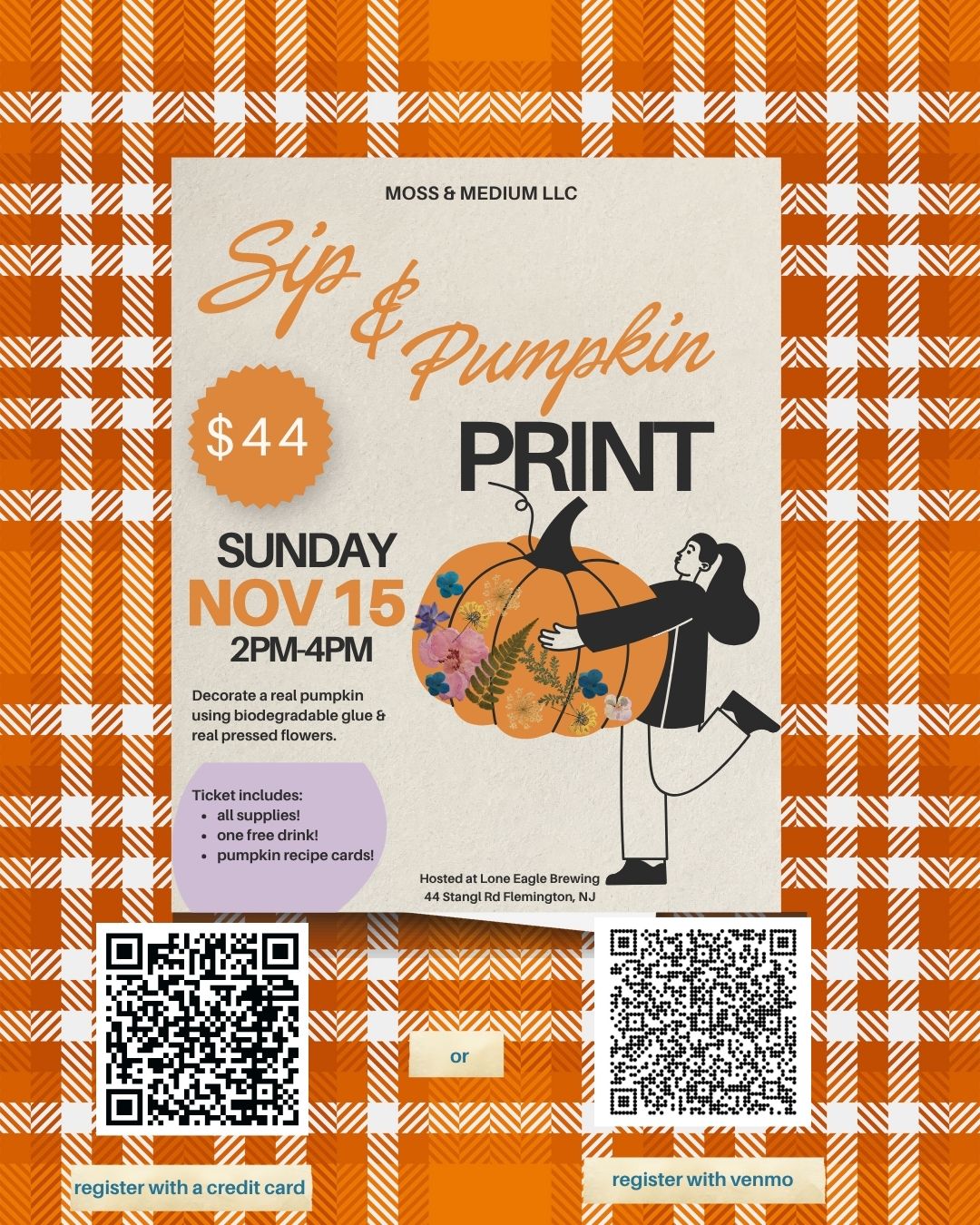 Sip & Pumpkin Print