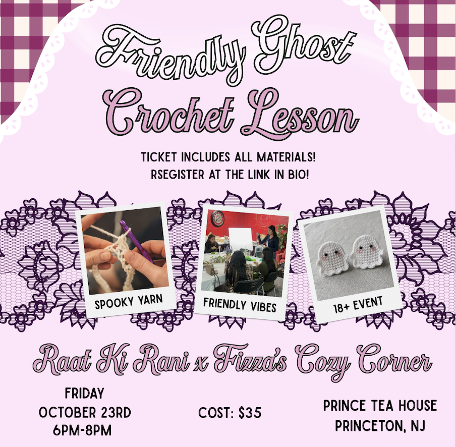 Friendly Ghost Crochet Lesson in Princeton 18+ in Mercer