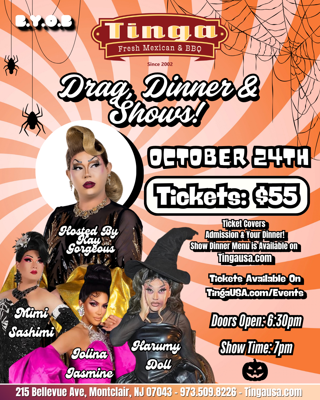 Tinga Presents: Drag, Dinner, & Shows!